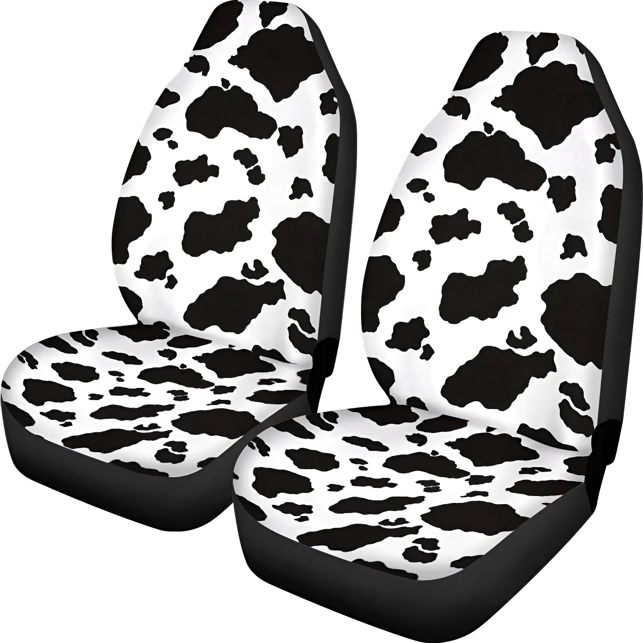 Retro cow spot leopard print pattern car seat covers on vehicle seats