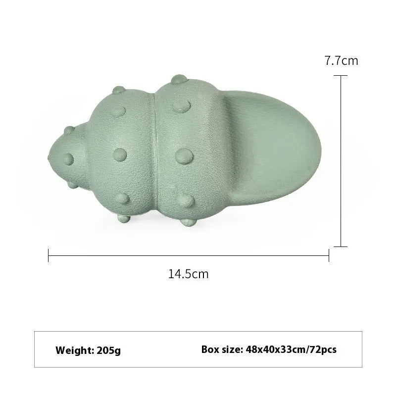 Deep sea shark design rubber dog food leakage toy in blue and green colours
