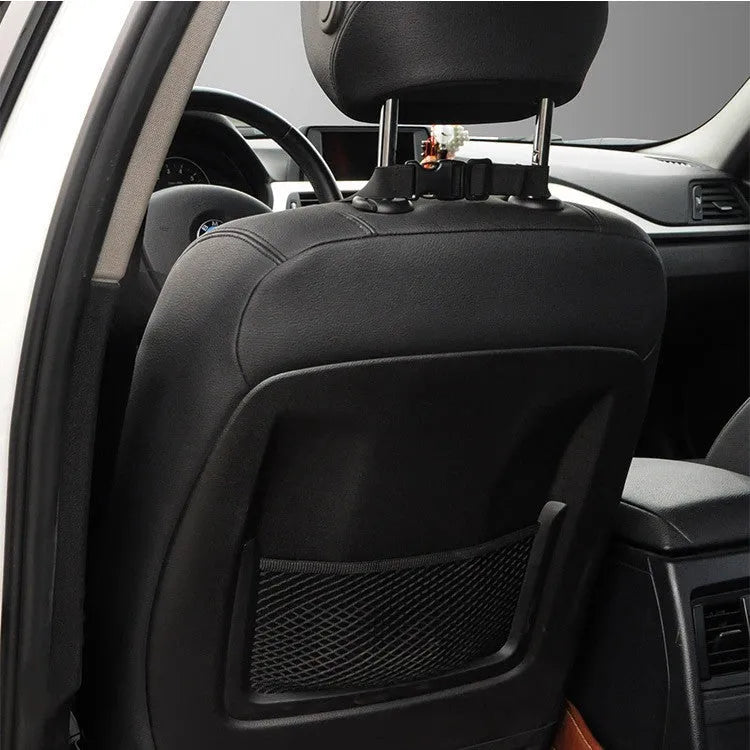 Memory cotton car lumbar support cushion in neutral colours on car seat