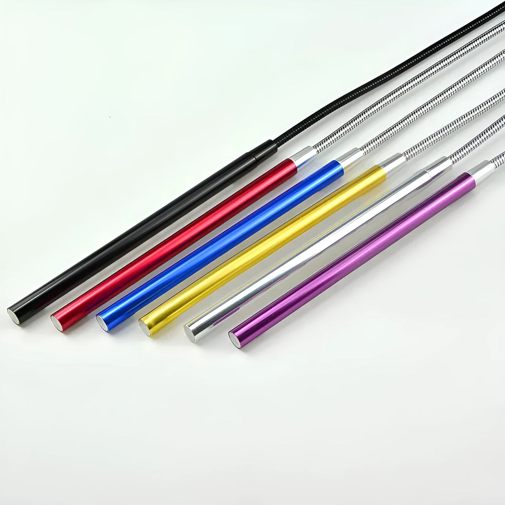 Spiral aluminium alloy USB LED night light in choice of six colours