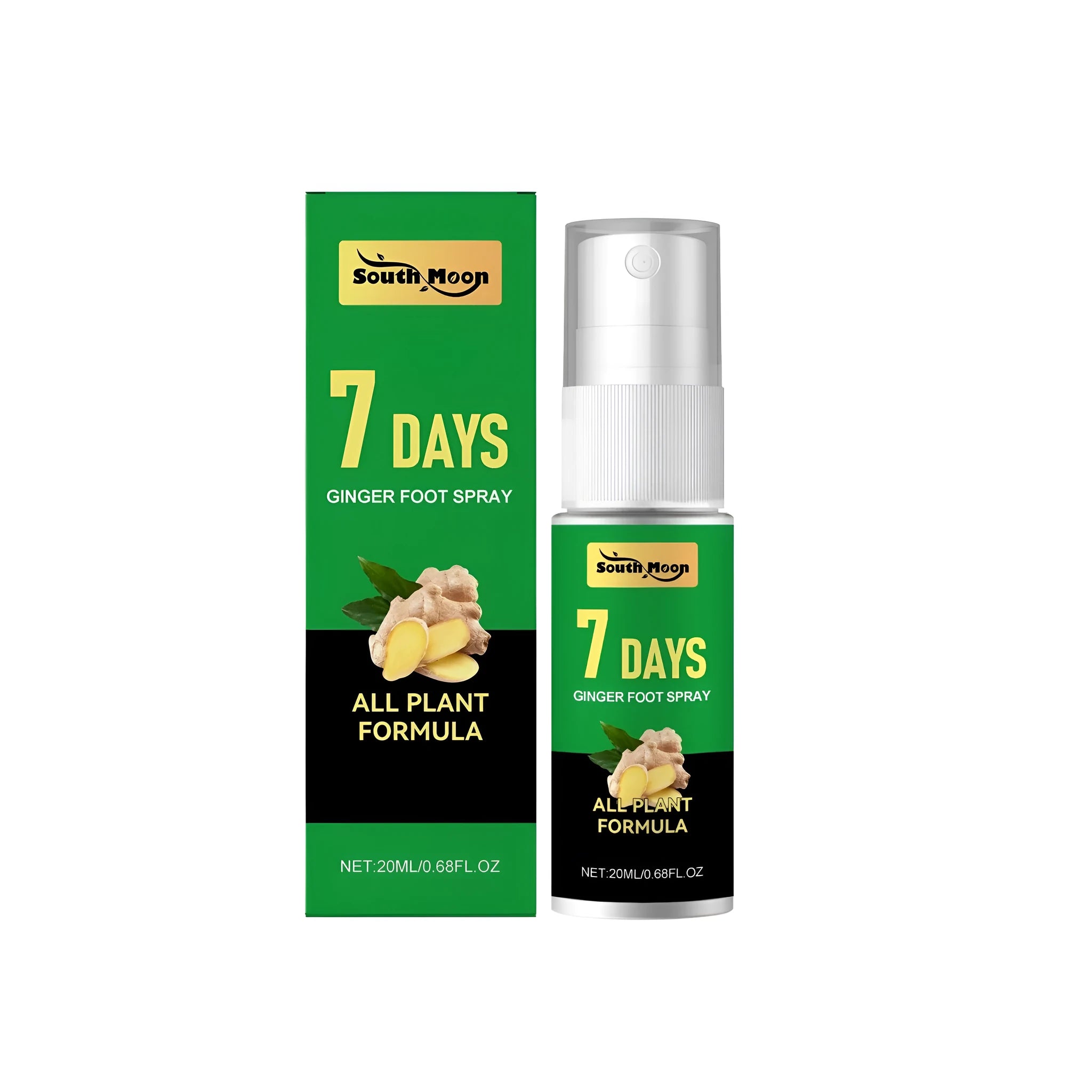 20ml Foot Ginger Nourishing Spray bottle with spray nozzle.