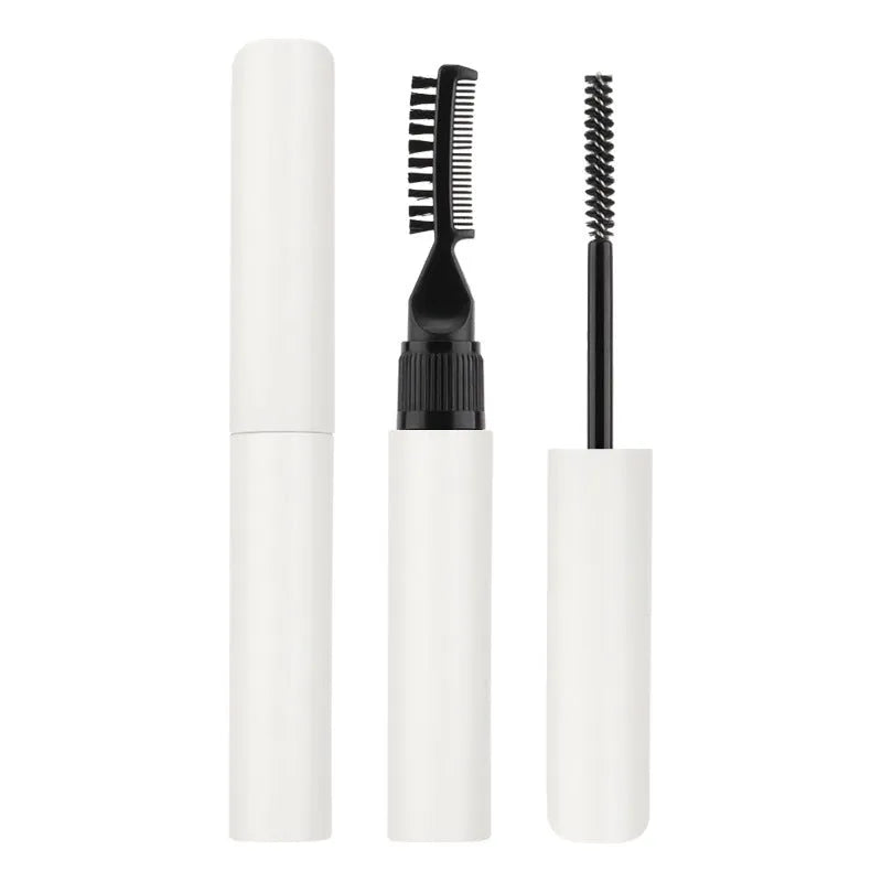 Eyebrow shaping glue with application brush in white and pink colour options