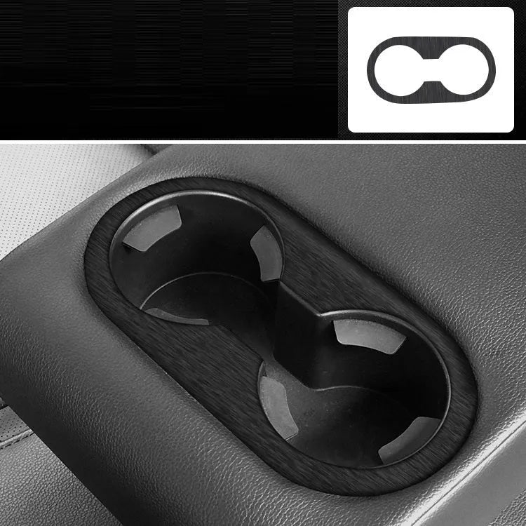 Car interior decorative adhesive film sticker kit for centre console and dashboard modification.