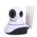 White dome-style wireless security camera with a 3.6mm lens for indoor and outdoor HD surveillance.