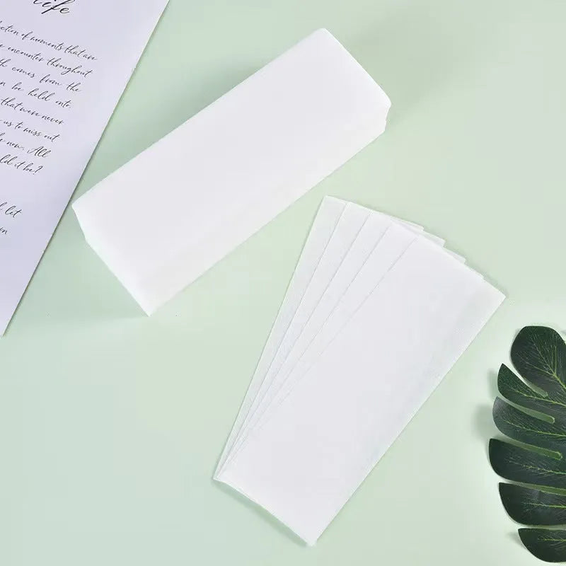 Wool Tops non-woven fabric hair removal wax paper in 50 or 100 pieces pack