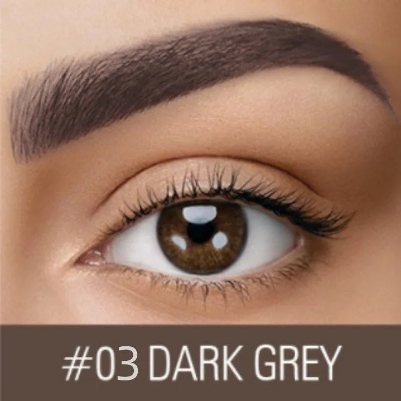 Brow cream eyebrow kit with waterproof quick-drying formula in dark grey and golden yellow shades