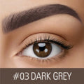 Brow cream eyebrow kit with waterproof quick-drying formula in dark grey and golden yellow shades