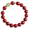 Cinnabar beads bracelet with purple gold sand finish in 6mm 8mm and 10mm sizes