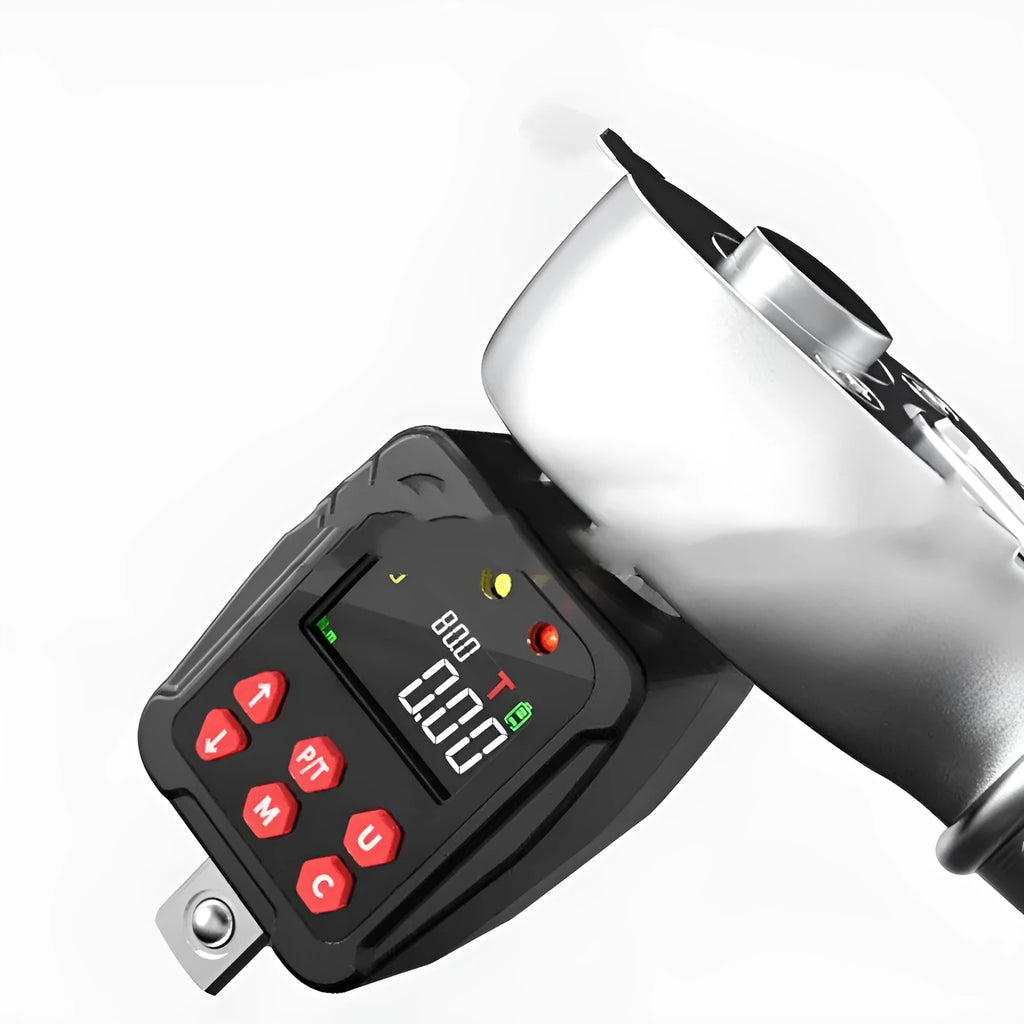 Digital torque meter with display head and 1/2 inch drive square