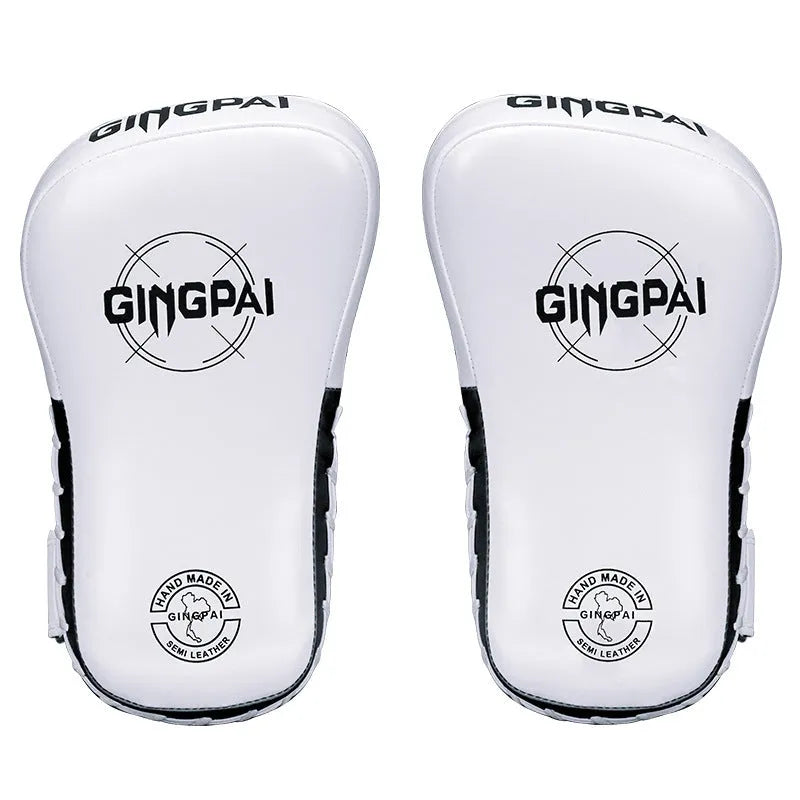 Children's PU hanging boxing target pads in black and white for combat training and martial arts practice