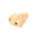 Flesh colour plastic manual pencil sharpener with large shaving container measuring 58x45x30mm