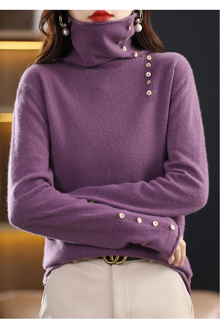 Short length slim fit knit bottoming shirt in core-spun yarn fabric showing 3D pattern details