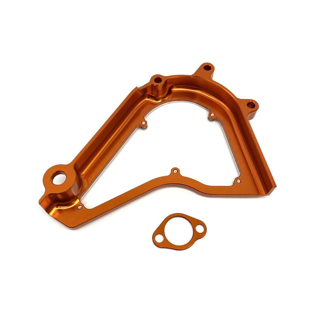 KTM Duke 250 390 chain front gear cover in black and orange options for 2017-2020 models