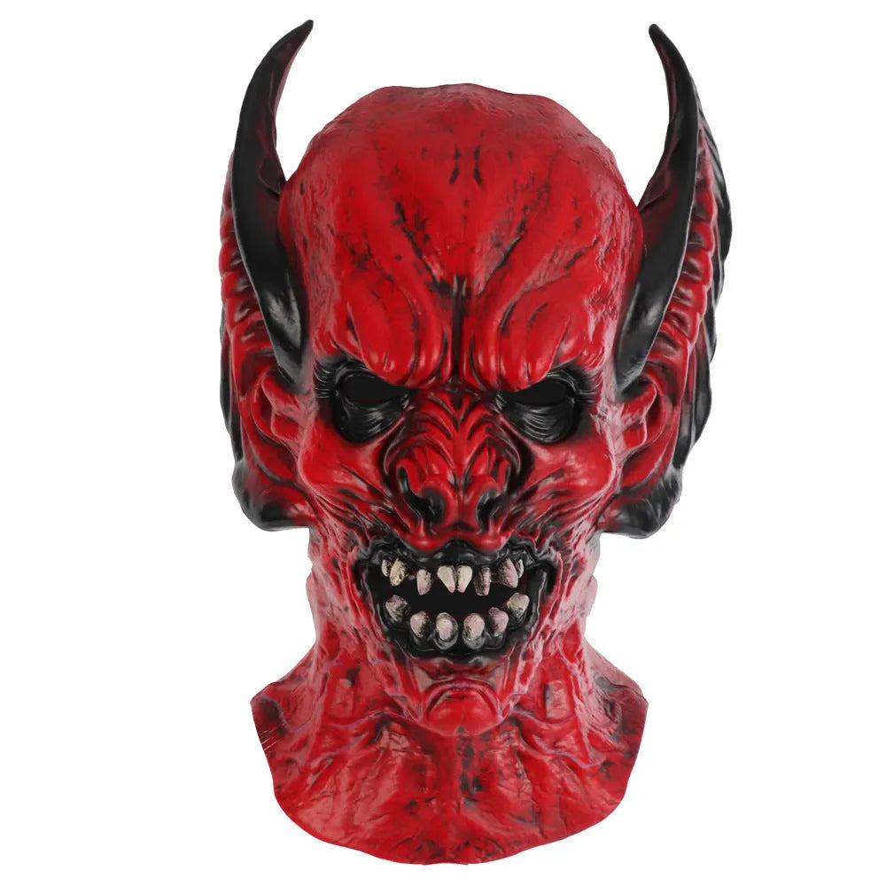 Red bat head cover horror mask made from RP foam for Halloween costume events