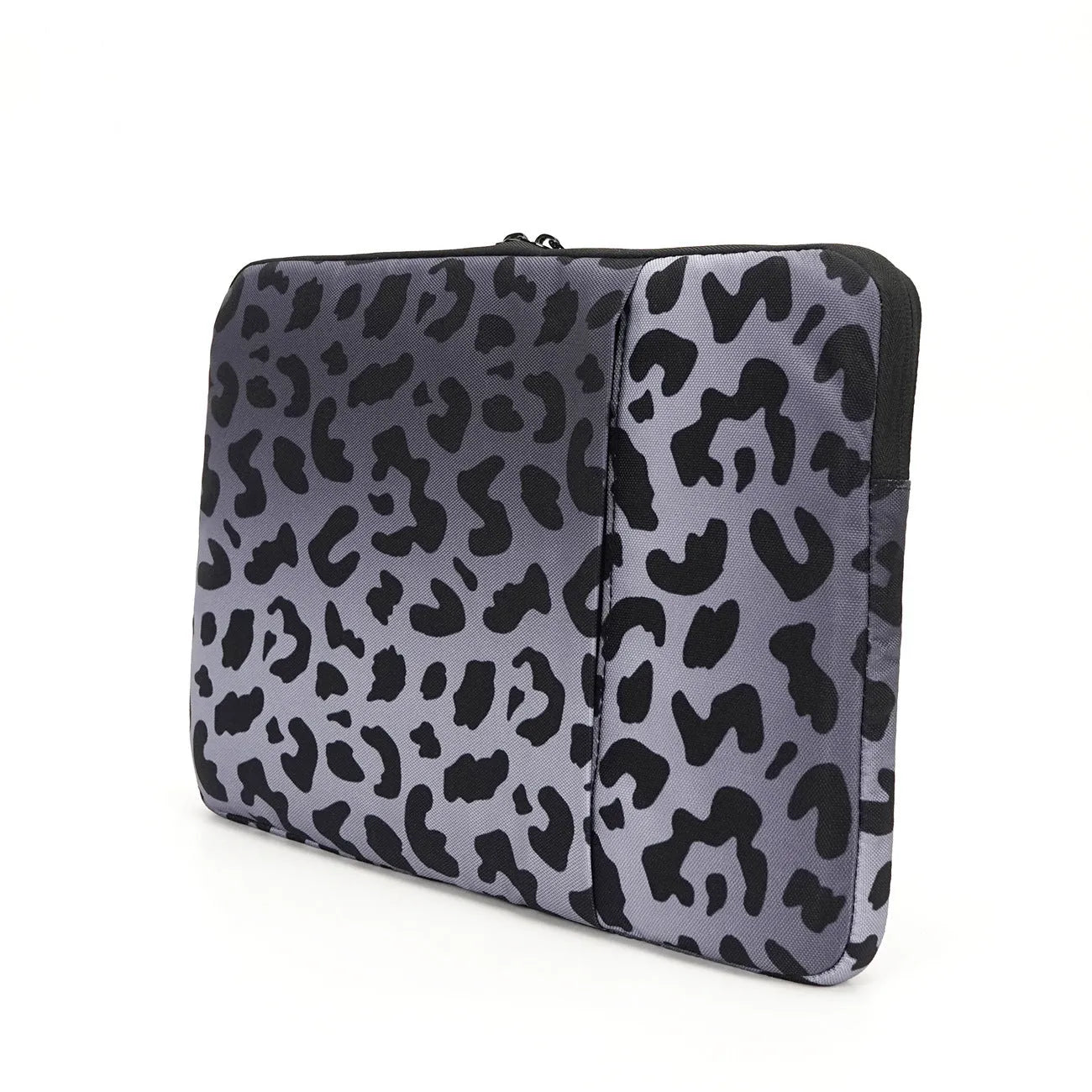 Leopard print laptop sleeve with anti-shock protection for 13-inch to 16-inch devices