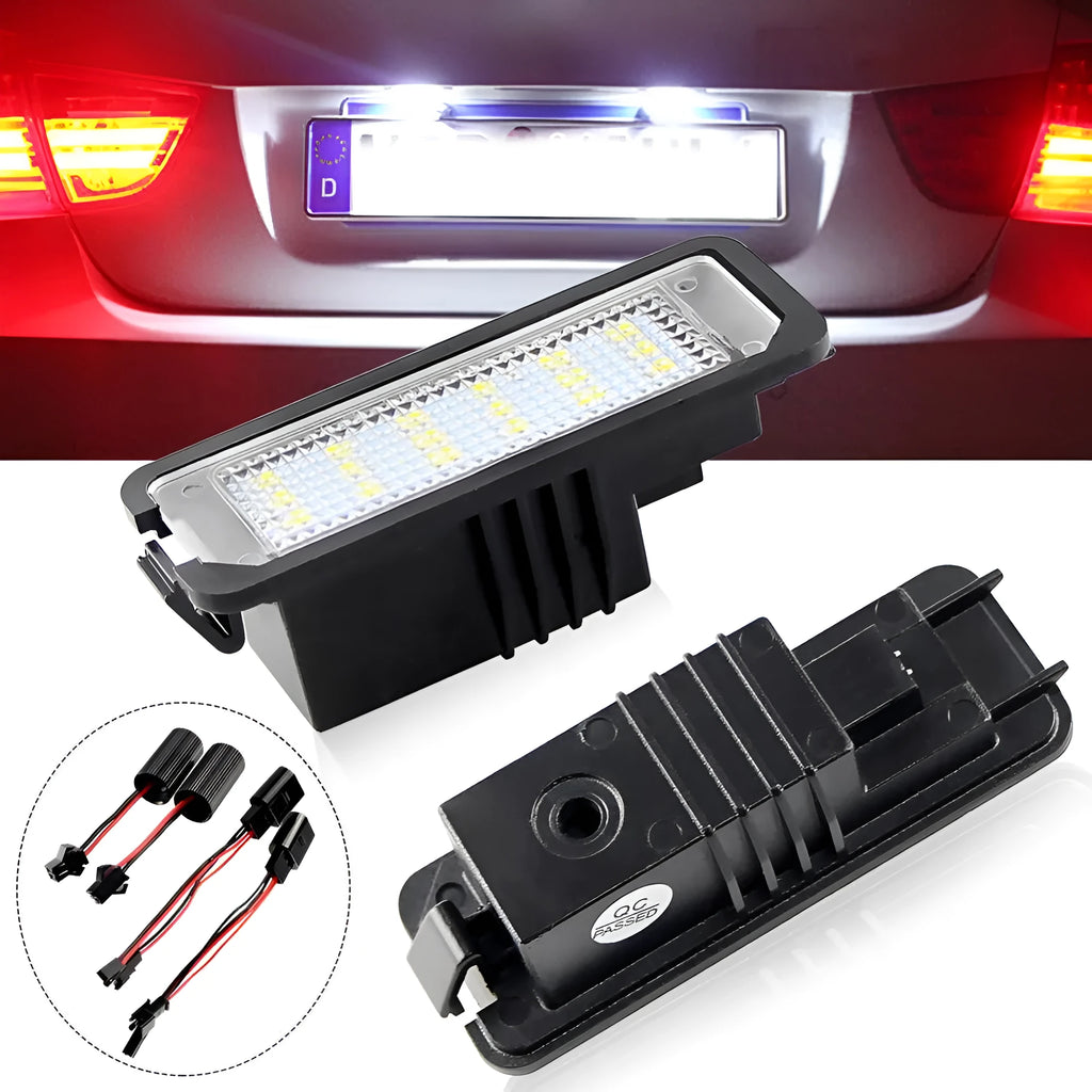 Volkswagen LED license plate light unit for Golf Polo Phaeton models with SMD LEDs