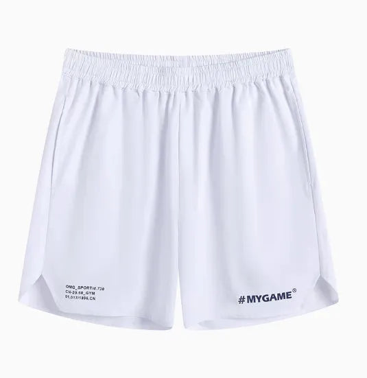 Men's training shorts in polyester spandex blend available in four colours