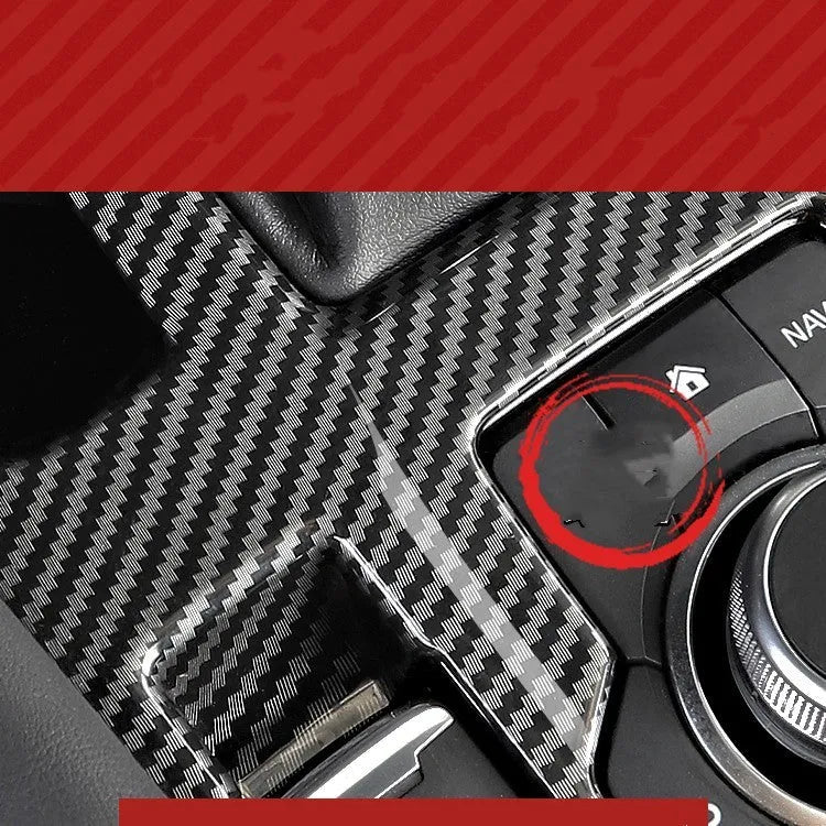ABS steering wheel frame carbon fibre interior decoration kit for car dashboard with adhesive backing