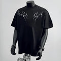Men's loose fit pure cotton short sleeve t-shirt in white and black colours