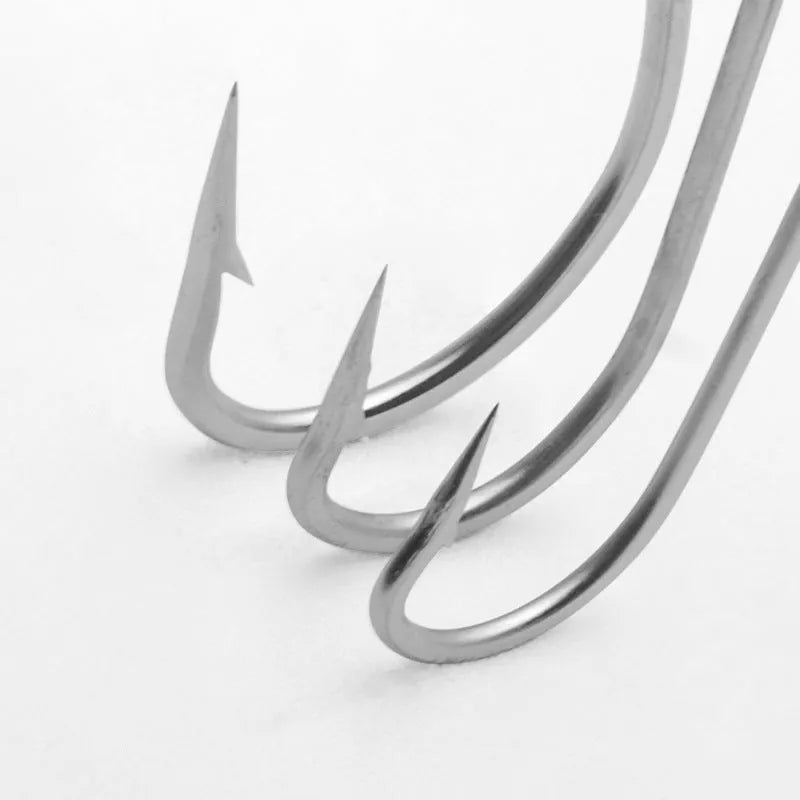 Stainless steel alloy sea fishing hooks in multiple styles for ocean boat fishing