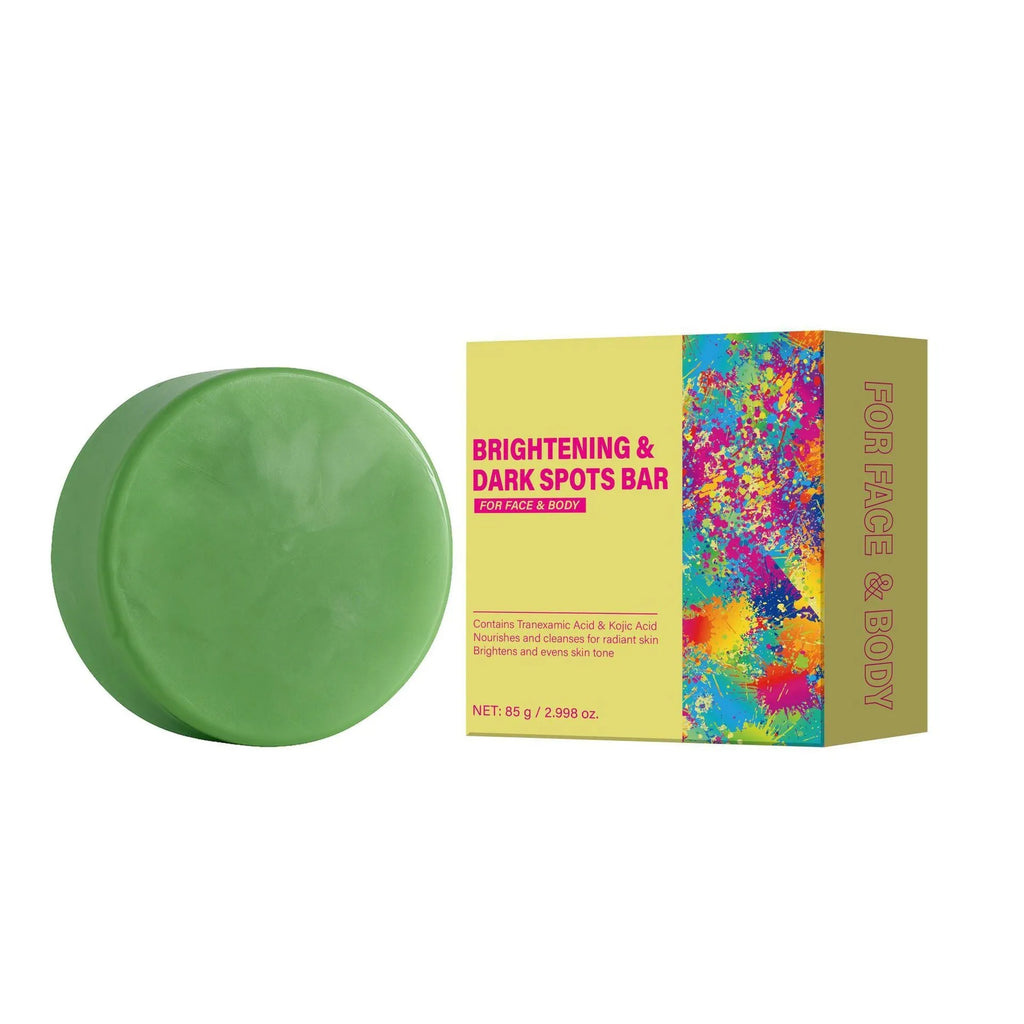 White spot removing soap 85g bar with neutral packaging on white background