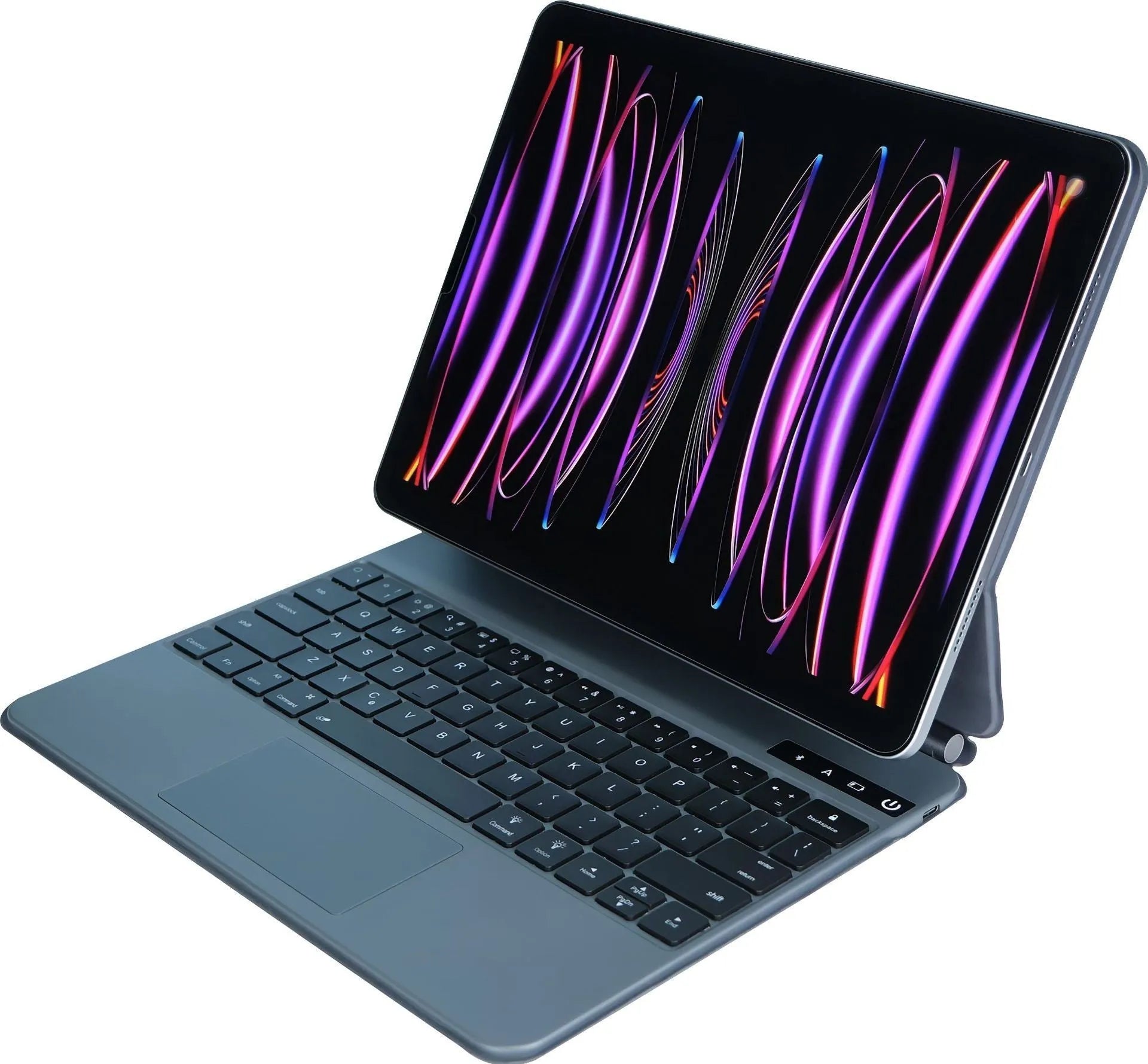 Wireless Bluetooth keyboard with magnetic protective sleeve for iPad tablets in five colour options