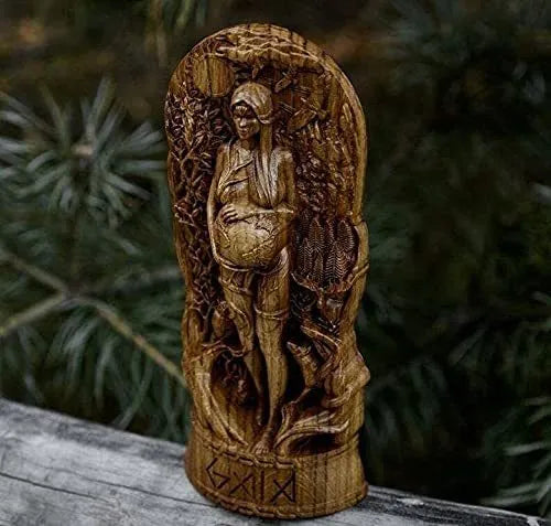 A detailed resin statue of a Greek goddess, 22cm tall, in one of three colour options.