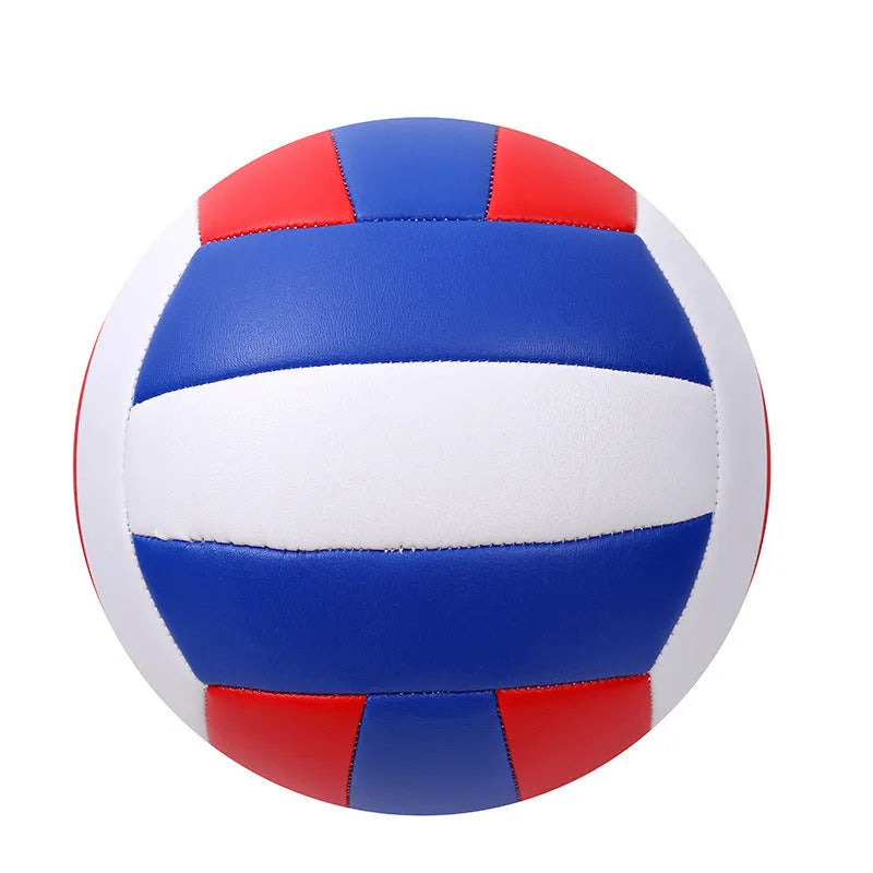 PVC No.5 volleyball in macaron green colour for beach volleyball training on sand