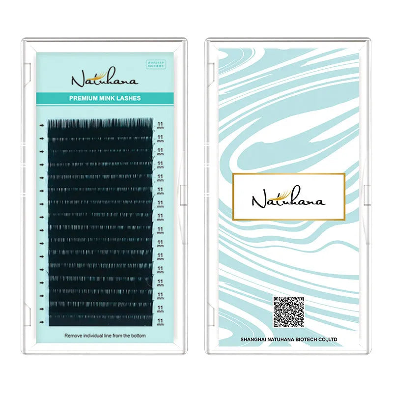 Soft velvet artificial fibre false eyelashes in various lengths from 7mm to 15mm and thicknesses 0.05CC to 0.2CC