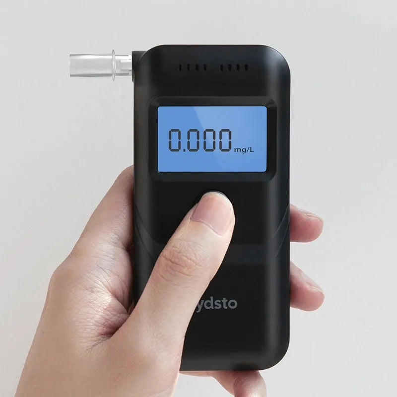 Black HD-JJCSY01 household alcohol breath tester unit for personal use.