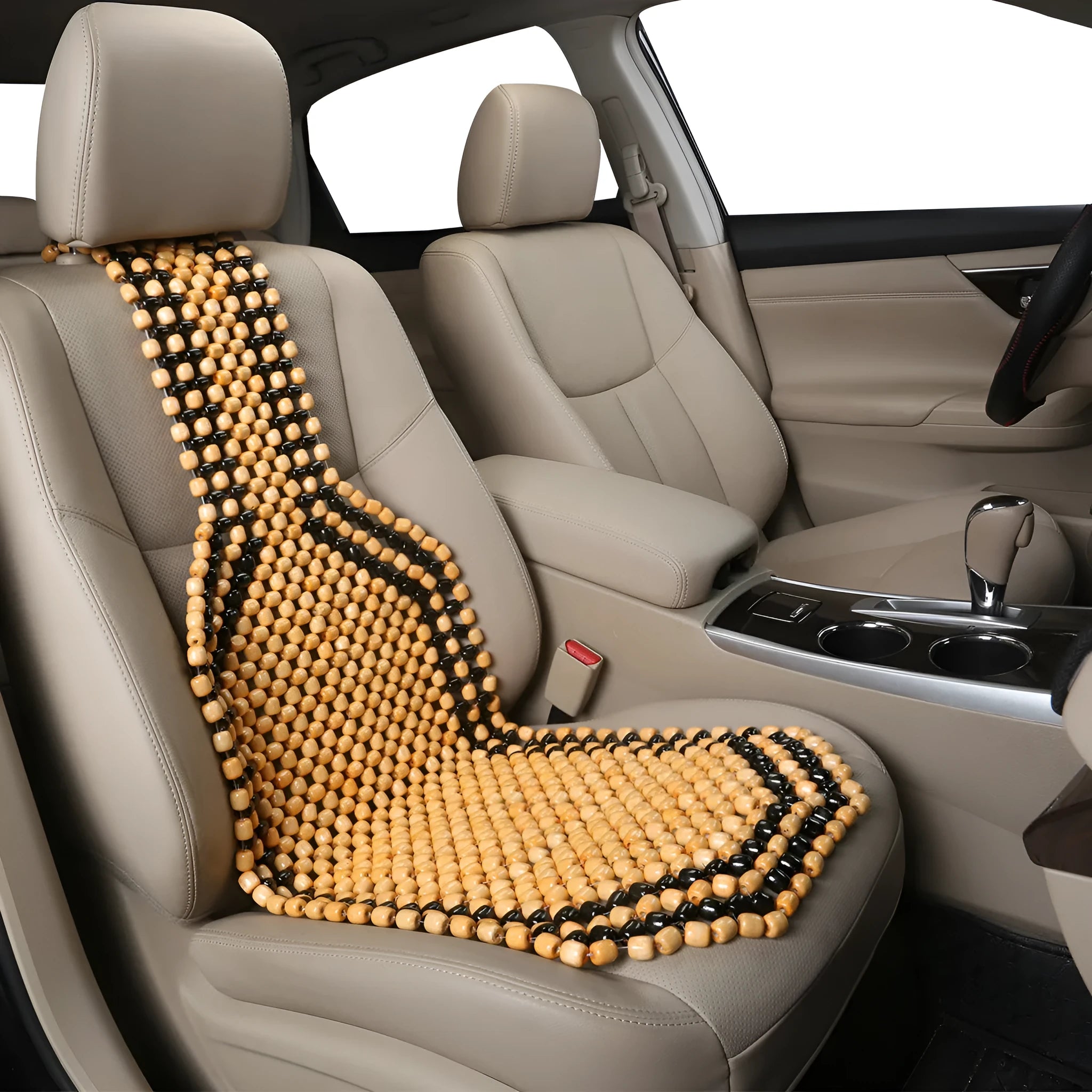 Summer ventilation car seat cushion in breathable mesh, universal fit for five-seat vehicles
