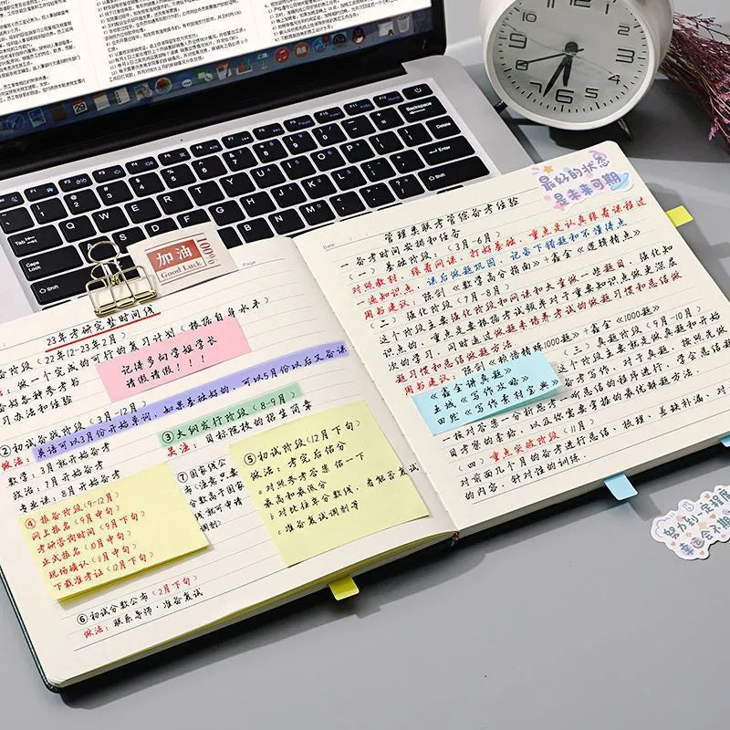 Mesh leather cover notebook open on a blank page, showcasing French fold binding and Daolin paper.