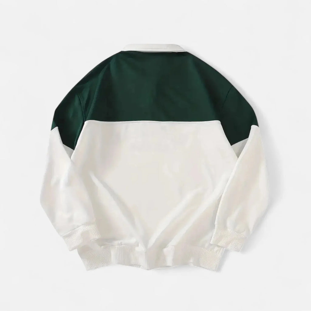 3D digital print stand collar pullover sweater in autumn winter colours long sleeve polyester fibre