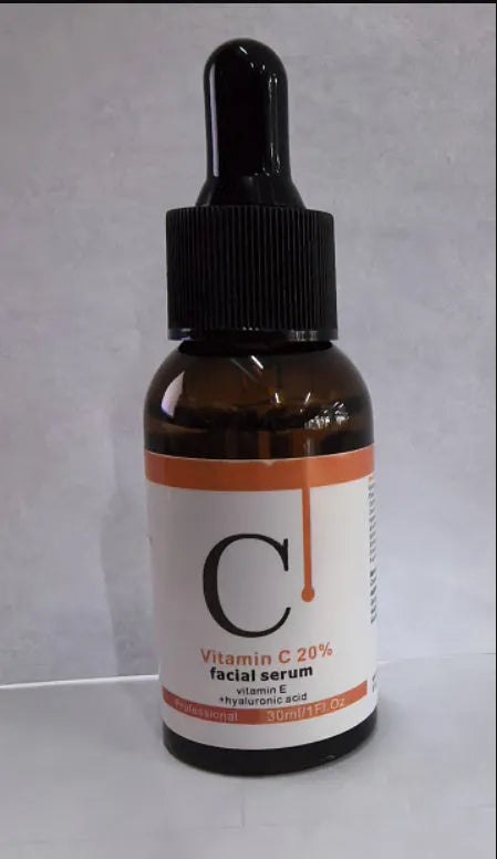Vitamin C Facial Serum 30ml bottle with snow lotus extract for hydration