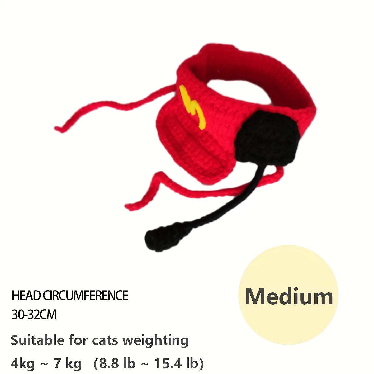 Handmade cat chef hat with cotton knitted sweater pet costume for small to medium dogs and cats