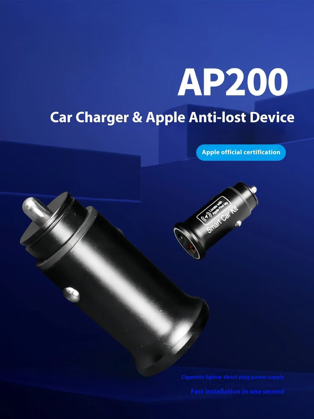 Black handheld GPS setting instrument for car charger locator systems with ABS plastic construction