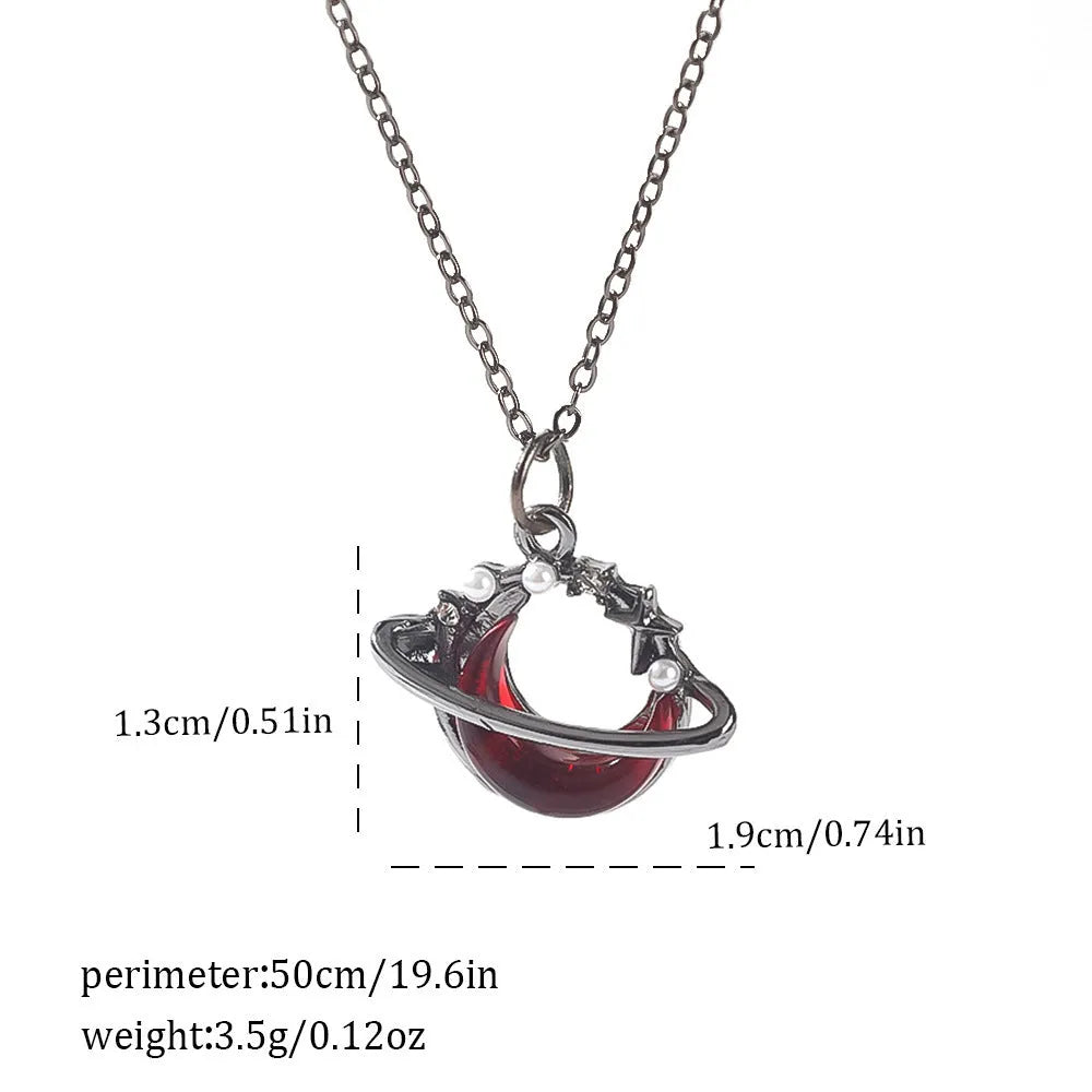 Dark Halloween necklace with spider bat pendant in zinc alloy with electroplated finish