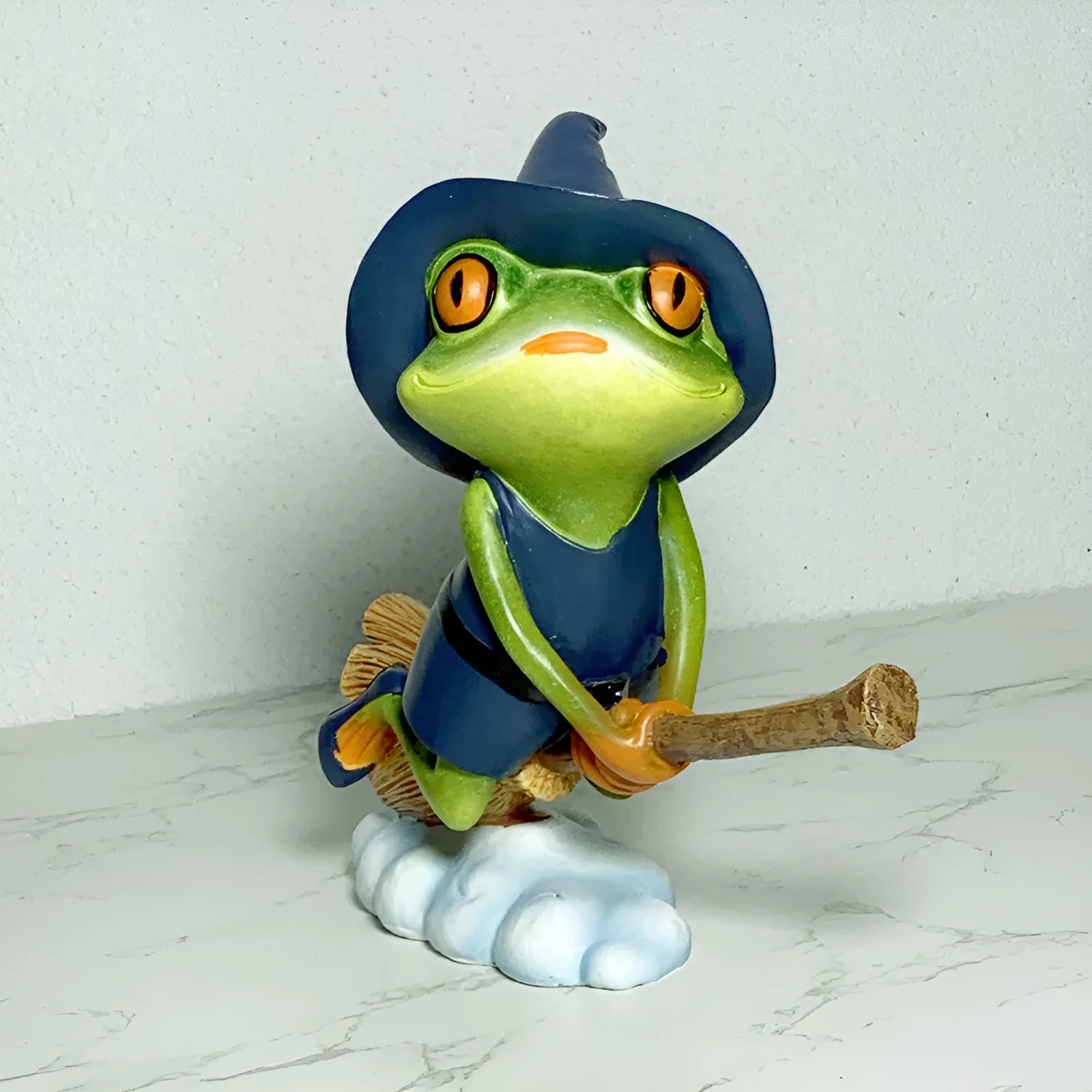 Magic Yoga Frog decoration in RDW123 colour, plastic and resin European-style ornament