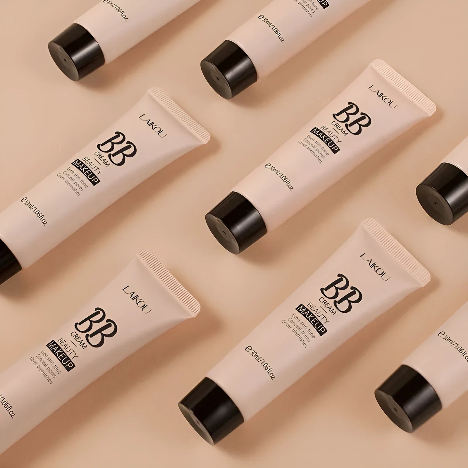 30ml tube of BB cream in one of nine shades, from Ivory White to Brown, for natural, lightweight coverage.