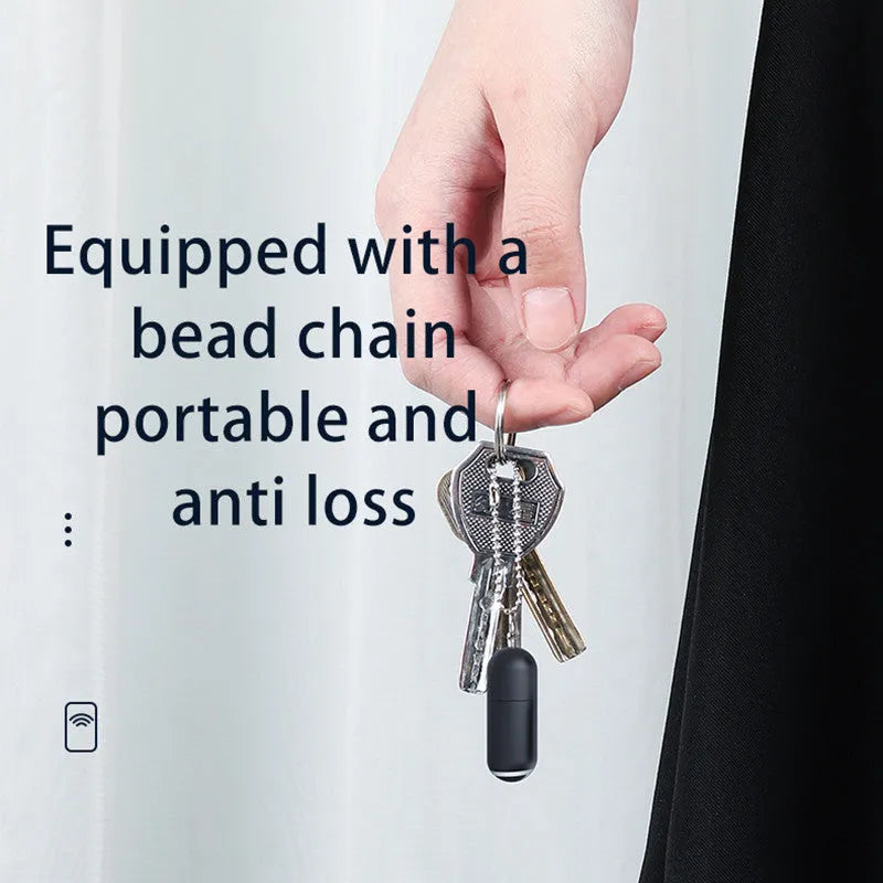 Black capsule infrared emitter with Lightning, Type-C and Micro-USB connectors for smartphone remote control