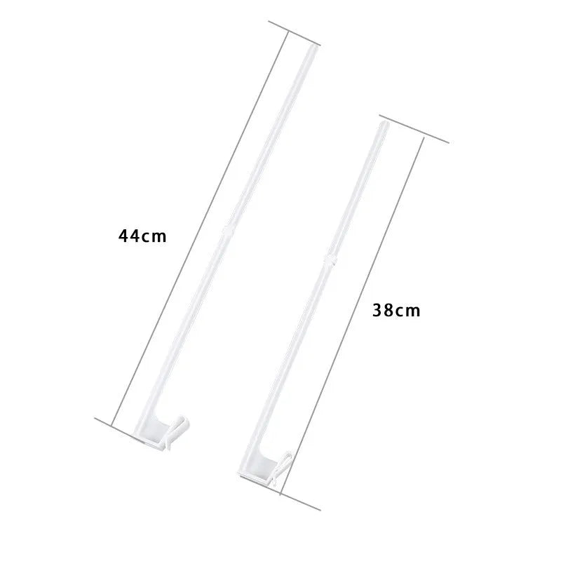 White PP plastic car window flag bracket set with ten vehicle flagpoles