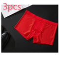Men's solid colour modal boxer briefs with U-convex pouch design and mesh panel.