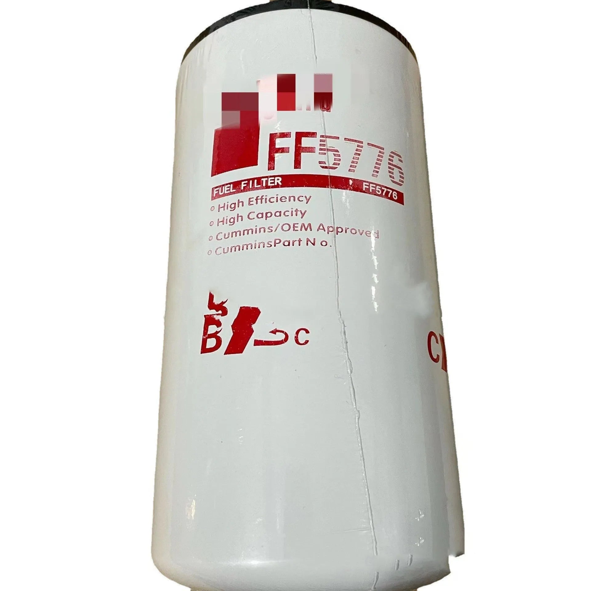 FF5776 white metal diesel fuel filter element with folding design for automotive engine systems