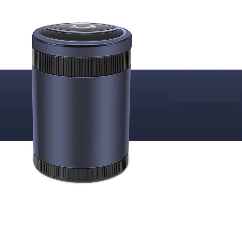 Automatic vehicle ashtray with USB power in black, blue, grey or red colours