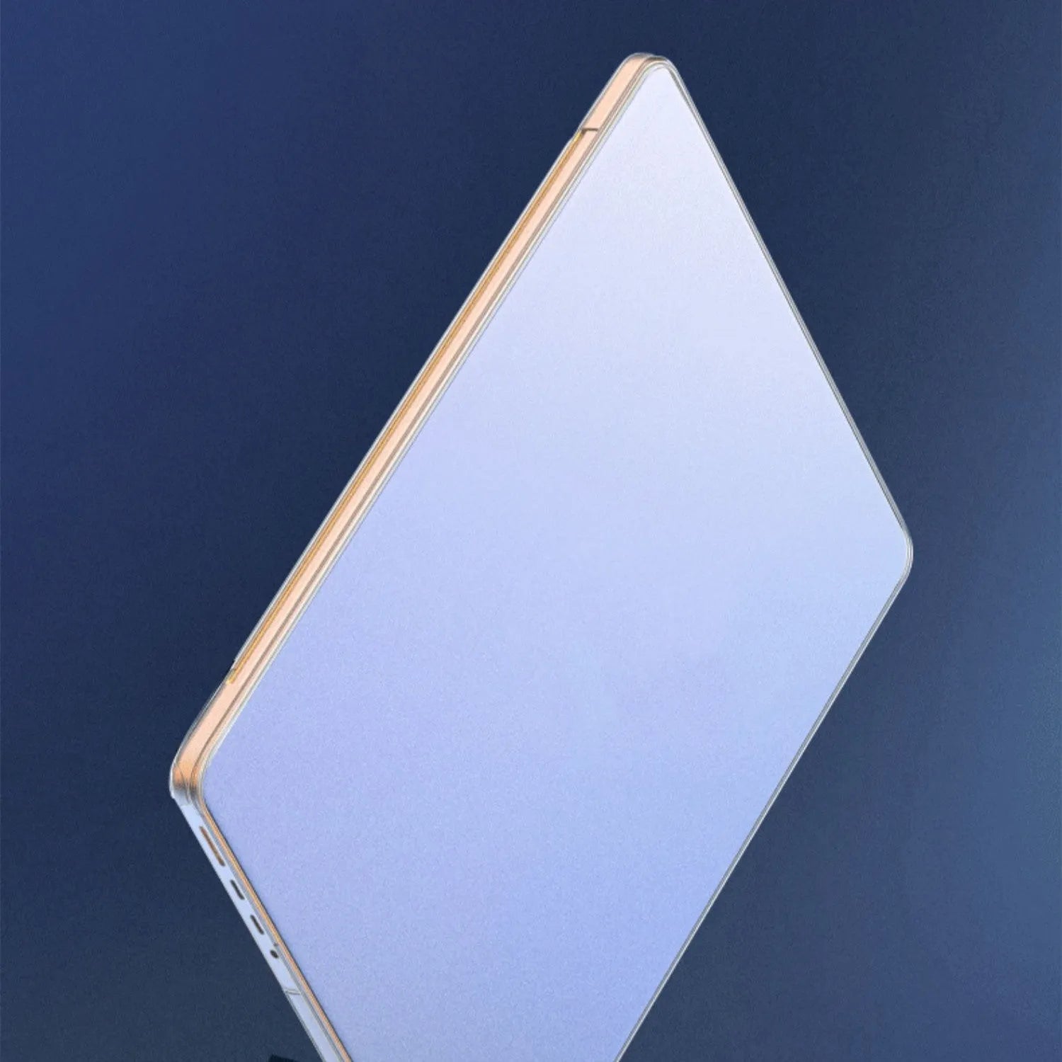 Ultra-thin frosted protective case for MacBook Air 13.6 M2 2022 in transparent black with corner coverage