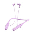 Wireless Bluetooth sports headset with neckband design and power display, shown in black colour option