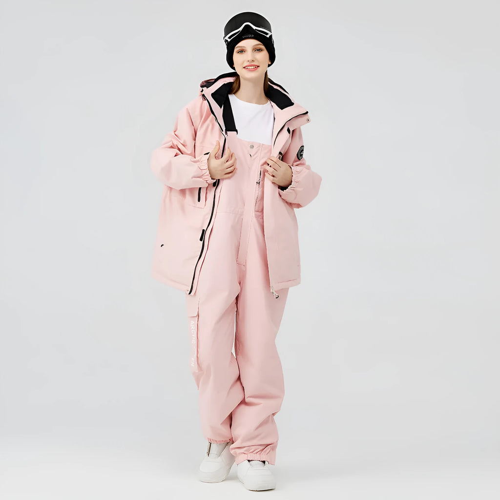 Unisex winter ski suit set with jacket and trousers for snow sports