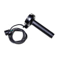Black electronic throttle handle cable assembly with stainless steel construction for automotive applications