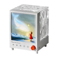 Aurora Treasure Box atmosphere projection lamp projecting star sea whale light pattern with Bluetooth speaker