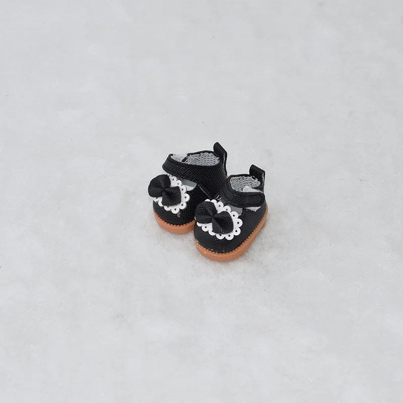 17cm fashion doll replacement shoes in multiple styles including black boots and pink heels